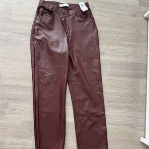Abercrombie Leather Pants